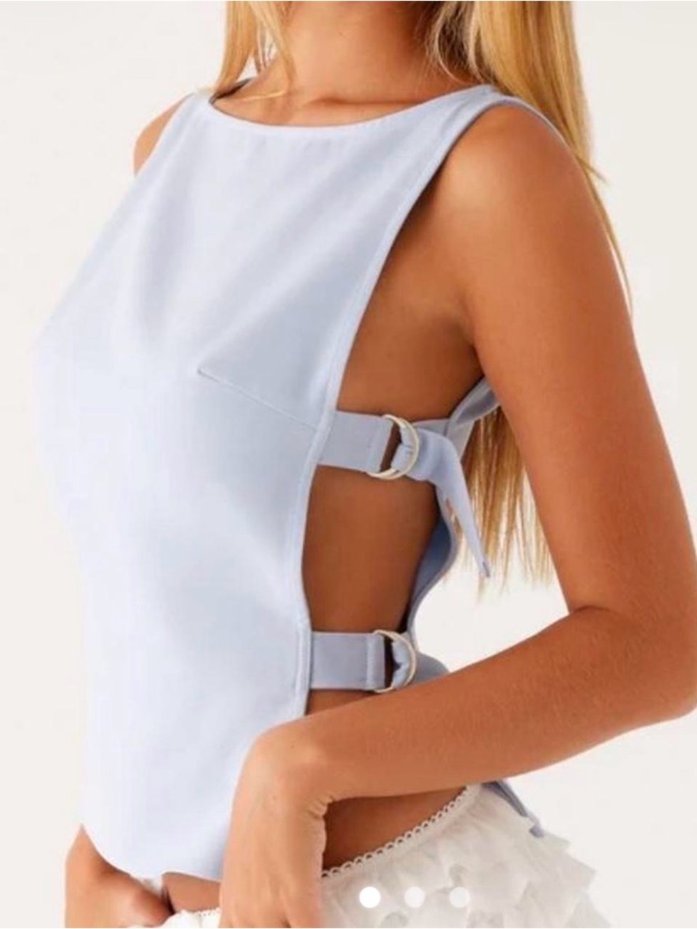 Pepper mayo cherish you buckle top